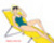 Sayla Mass catching some rays.  No, not Amuro!